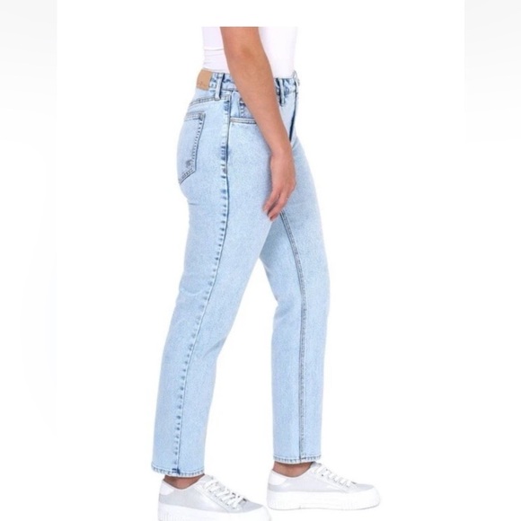 NWT Seven7 | High Rise Slim Straight Jean Plus Size 14 Lightwash 90s 80s - Picture 5 of 15